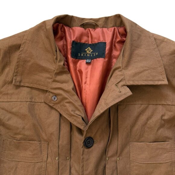Skinler Size 2XL Brown Jacket Work Chore Coat Collared Lined Yellowstone - Picture 2 of 9